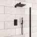 Brushed Brass Square Recessed Shower Set